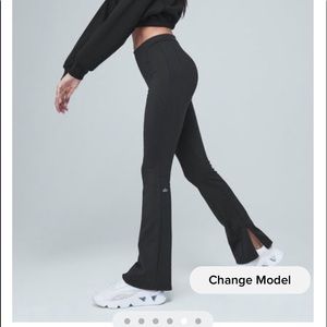 Alo Yoga high waist zip it flare legging